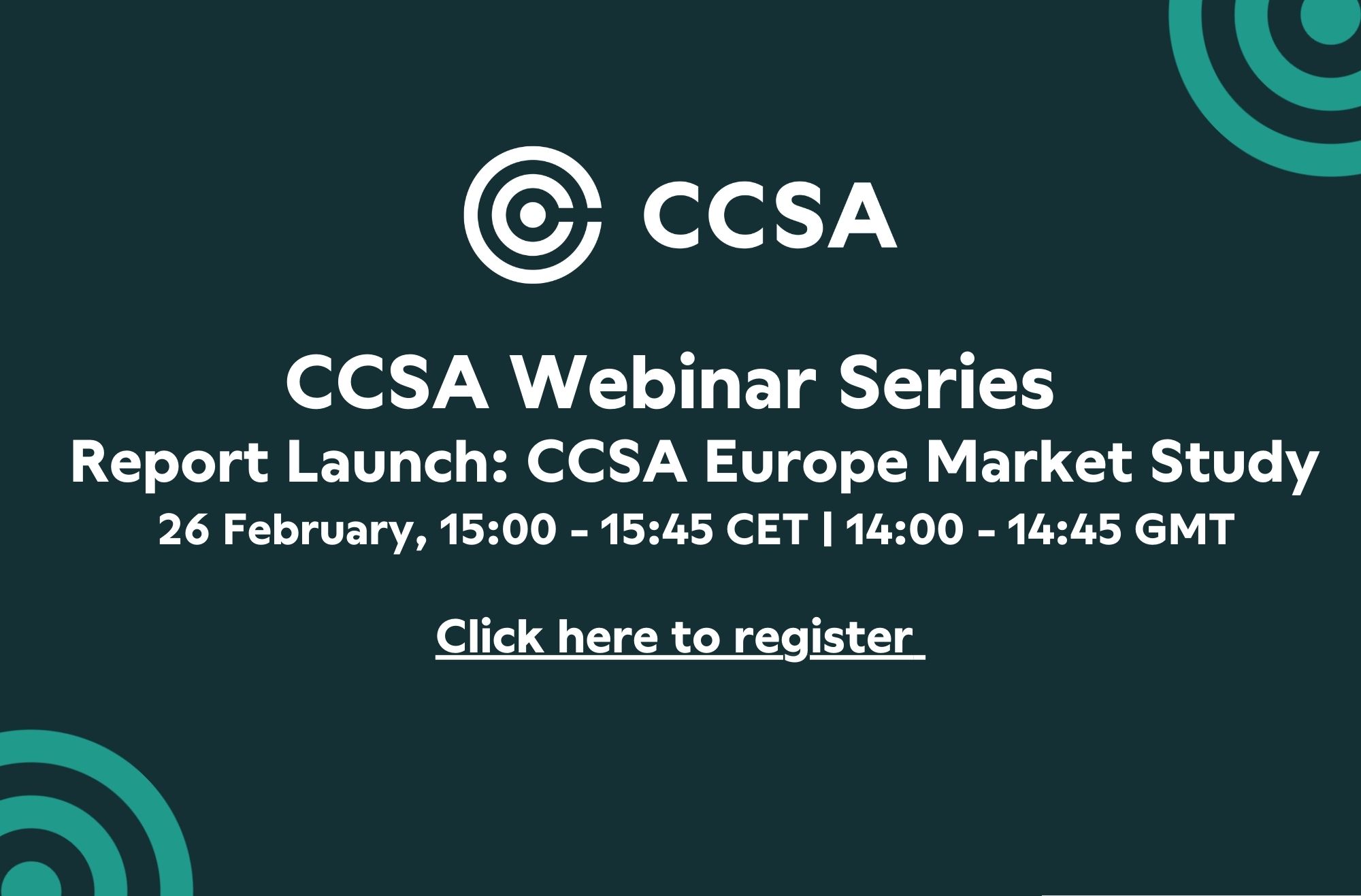 CCSA Webinar: Report Launch: CCSA Europe Market Study 2026