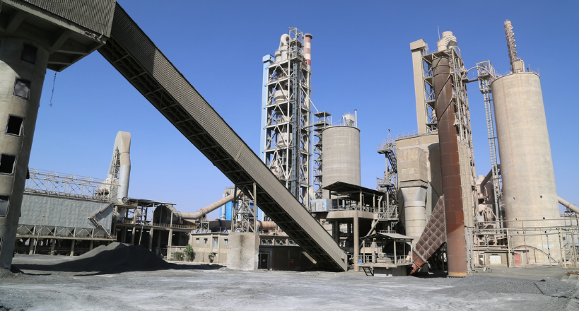 Industrial decarbonisation in sectors like cement industry shown here.