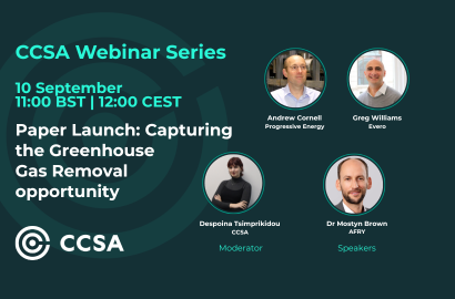 CCSA Webinar Series – CCSA Paper Launch: Capturing the Greenhouse Gas Removal Opportunity